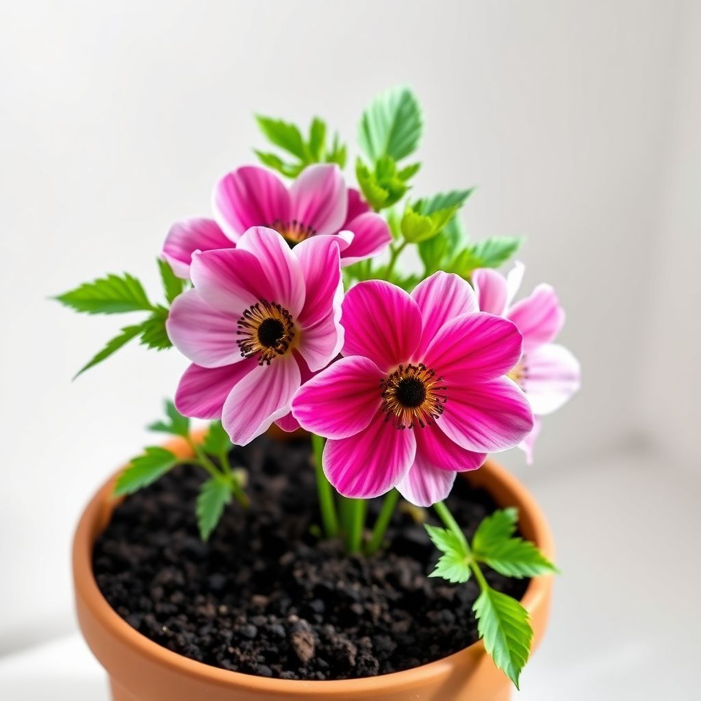 Anemone Flower Seeds for Planting: Vibrant Pink & White Blooms for Stunning Displays