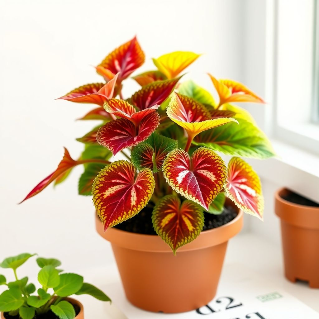 Coleus Rainbow Red Velvet Seeds for Planting Shaded Borders Pots