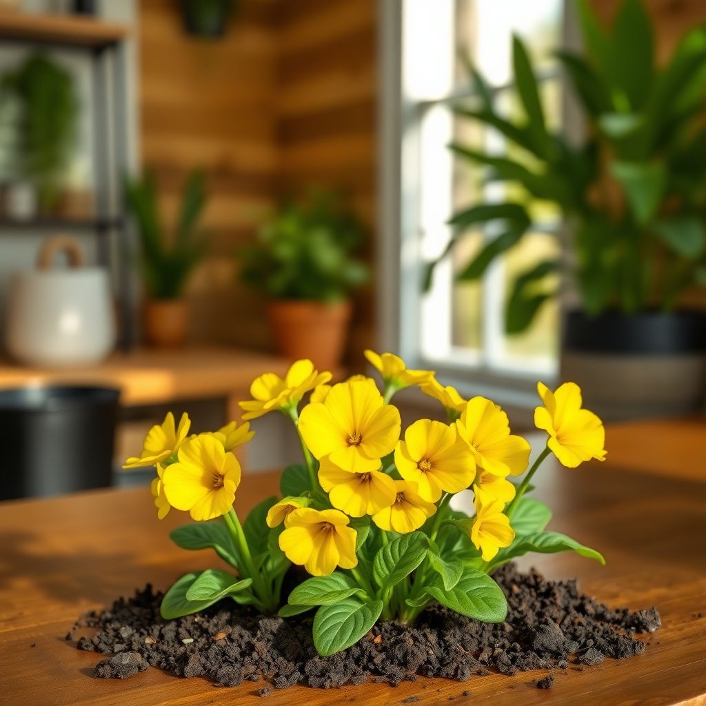 Yellow Primula Auricula Flower seeds for Planting - Pollinator Friendly, Heirloom & GMO Free Seeds for Home Garden