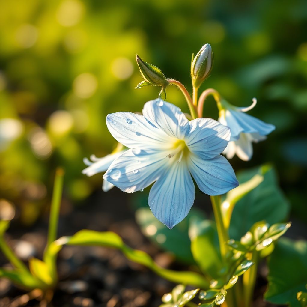 Light Blue and White Aquilegia Flower Seeds for Planting