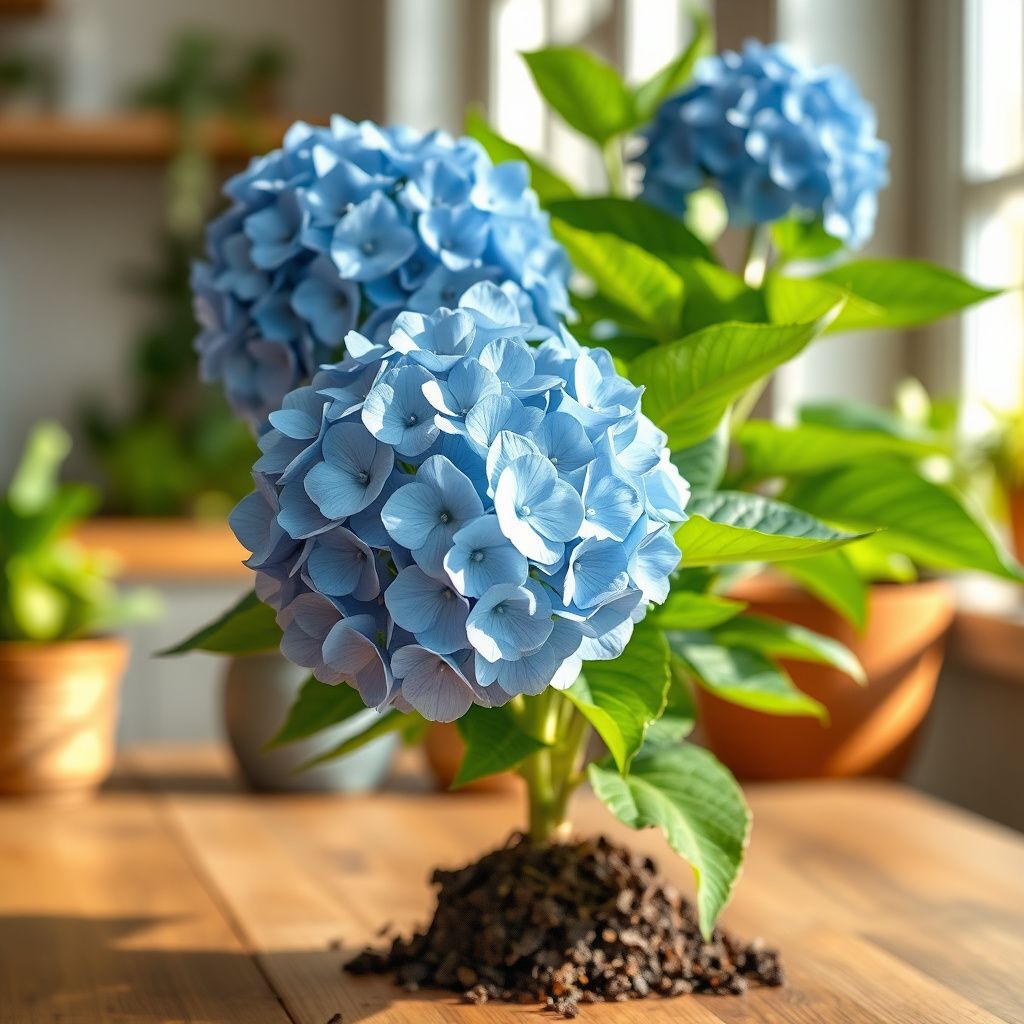 Blue White Hydrangea Flower seeds for Planting - Shade Tolerant, Heirloom & GMO Free Seeds for Home Garden