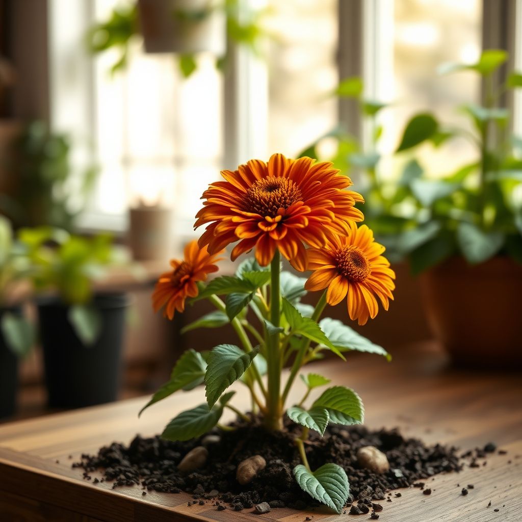 Zinnia Flower Seeds in Brown and Yellow for a Cozy Garden Ambiance