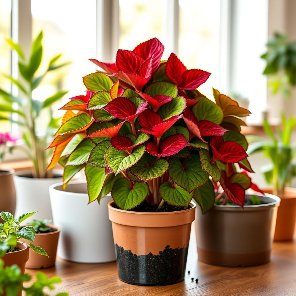 Coleus Rainbow Red Velvet Seeds for Planting Shaded Borders Pots