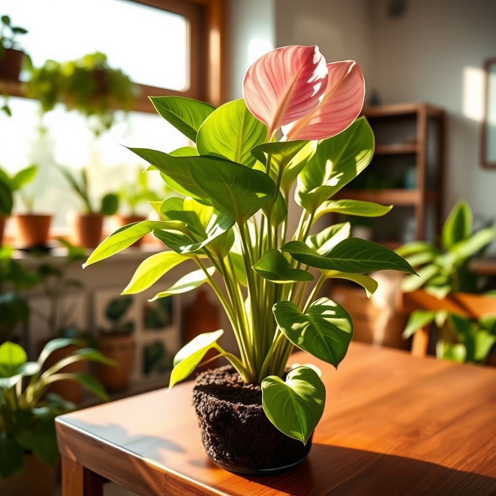Anthurium Andraeanum Seeds - Easy Planting for Soft Pale Pink Blooms