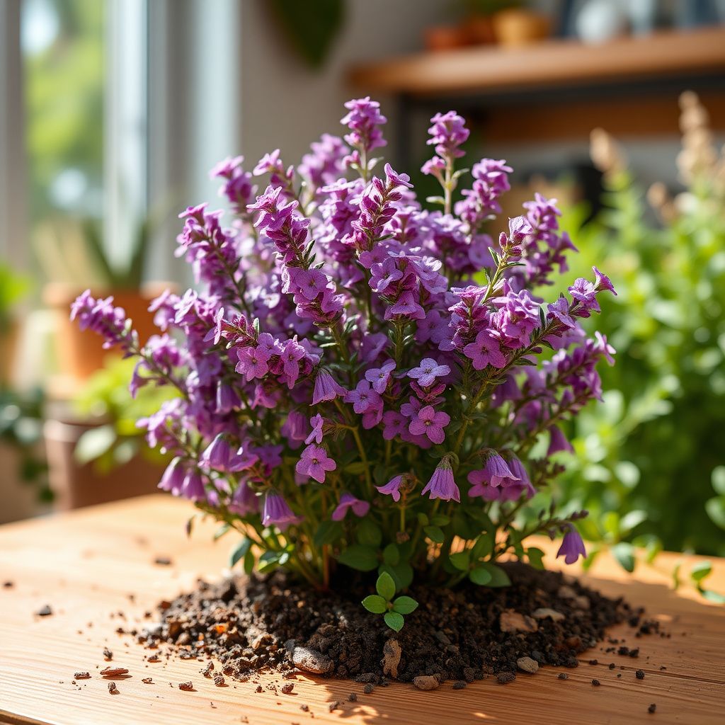 Purple Creeping Thyme Flower Seeds for Garden Ground Cover with Fragrant Blooms