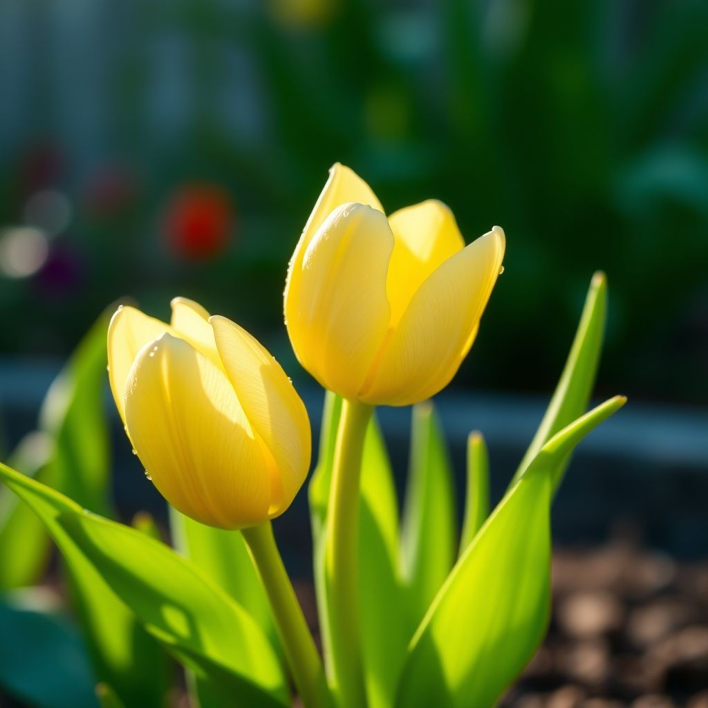 Yellow White Tulip Flower Seeds for Planting