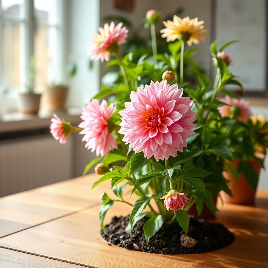 Yellow Pink Dahlia Flower Seeds for Planting - Grow Vibrant Dahlias