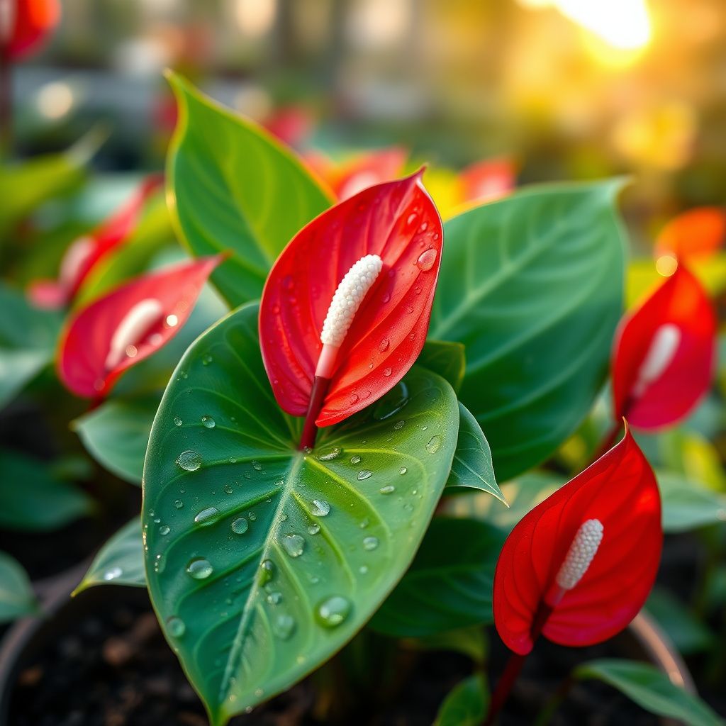 Anthurium Linden Seeds for Planting - Bold Red Blooms to Enhance Your Space