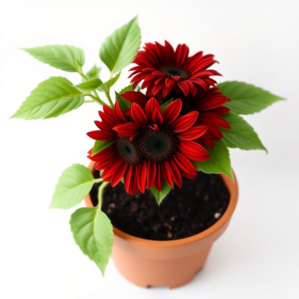 Chocolate Cherry Sunflower Helianthus annuus Flower Seeds for Planting in Garden