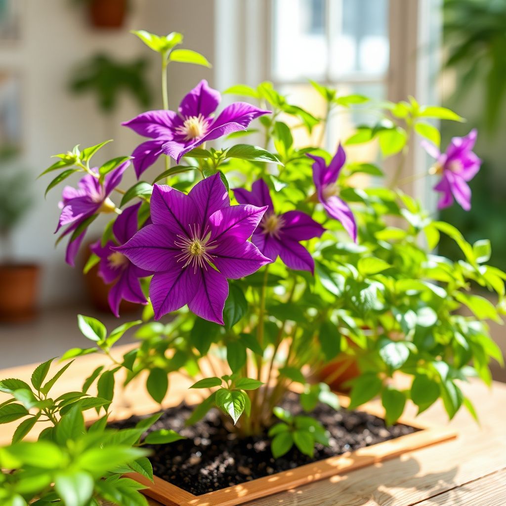 Clematis Purple Flower Seeds for Planting flower bed garden