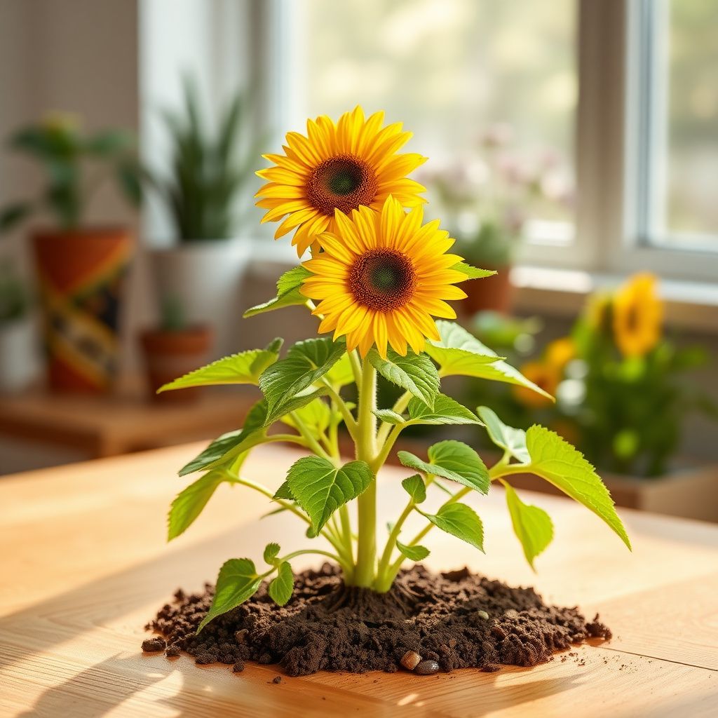 Dwarf Sunflower Seeds – Miniature Sonnenblumen Series (40cm Height)