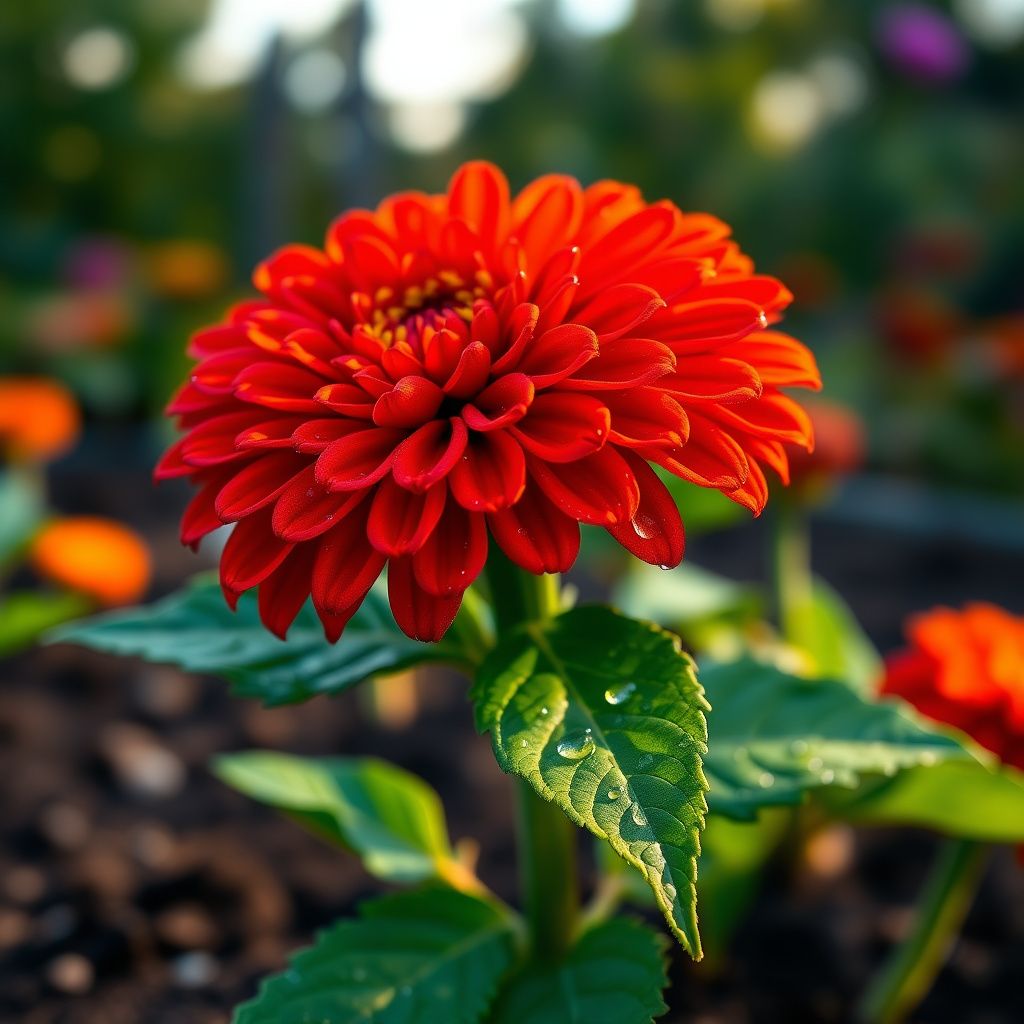 California Giant Zinnia (Zinnia Elegans) Seeds for Giant Colorful Blooms