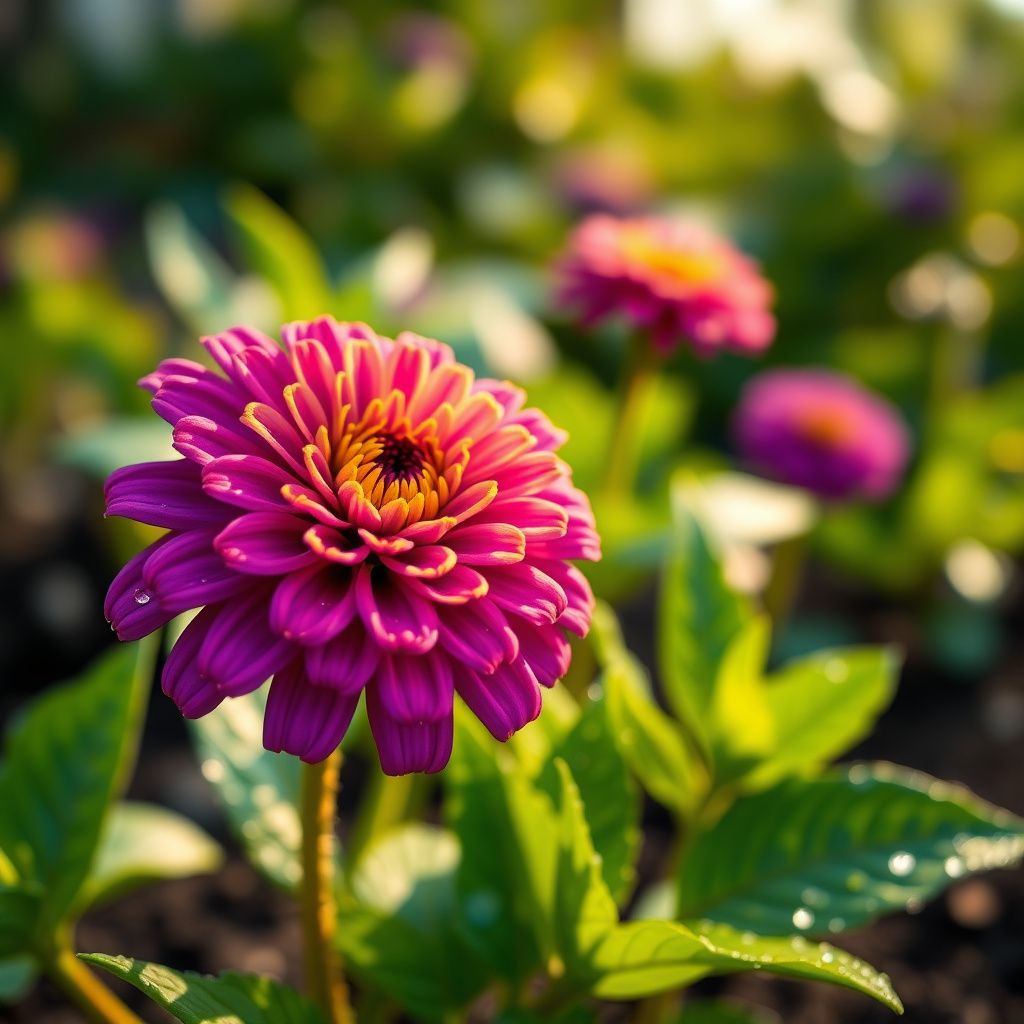 Zinnia Flower Seeds - Vibrant Purple & Yellow for Stunning Gardens