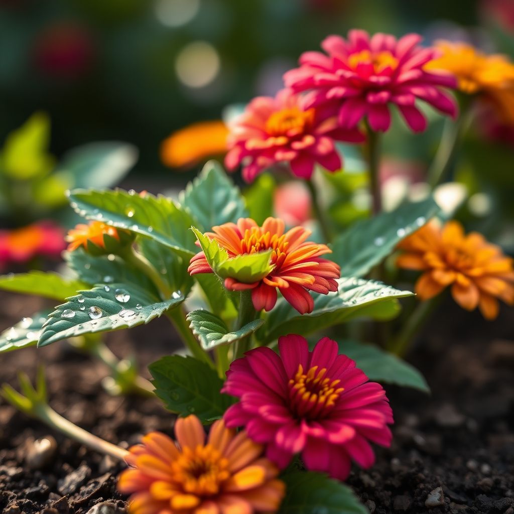 Zinnia Mix Elegans Semi Seeds for Planting flower bed