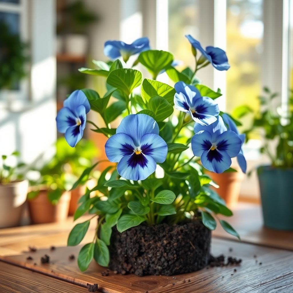 Joker Light Blue Pansy Seeds for Elegant Blue Flowers