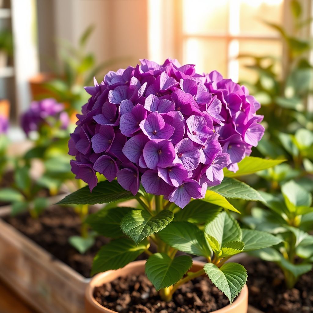 Blue Purple Hydrangea Flower seeds for Planting Long Bloom Season Heirloom & GMO Free Seeds for Home Garden 
 
 Sale