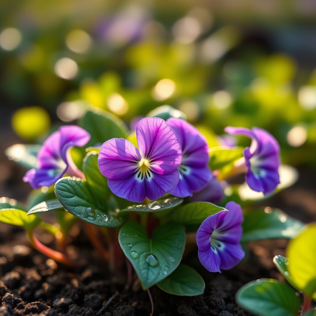 Viola Engel Blueberry Glow Seeds for Striking Violet Flowers
