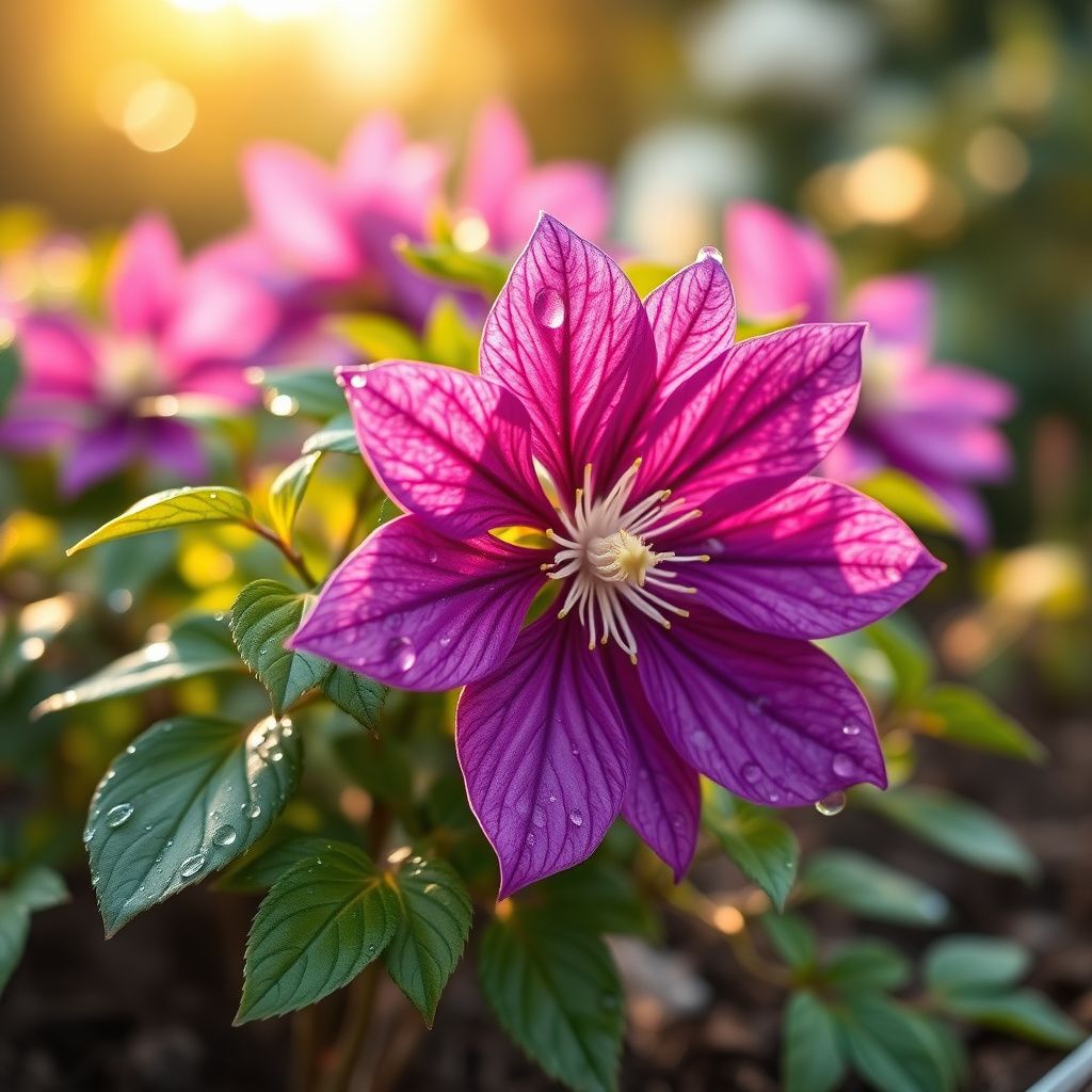 Clematis Purple Flower Seeds for Planting flower bed garden