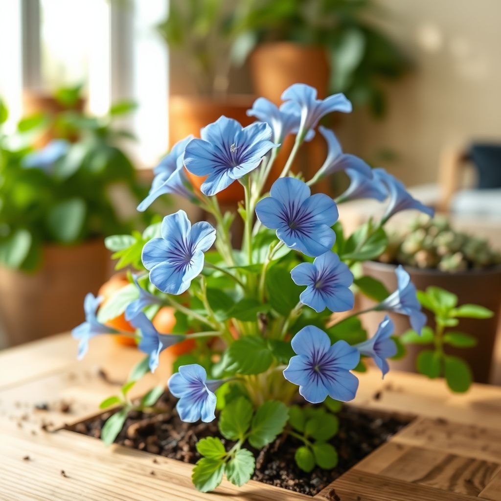 Sky Blue Univalve Geranium Flower seeds for Planting Low Maintenance Heirloom & GMO Free Seeds for Home Garden
