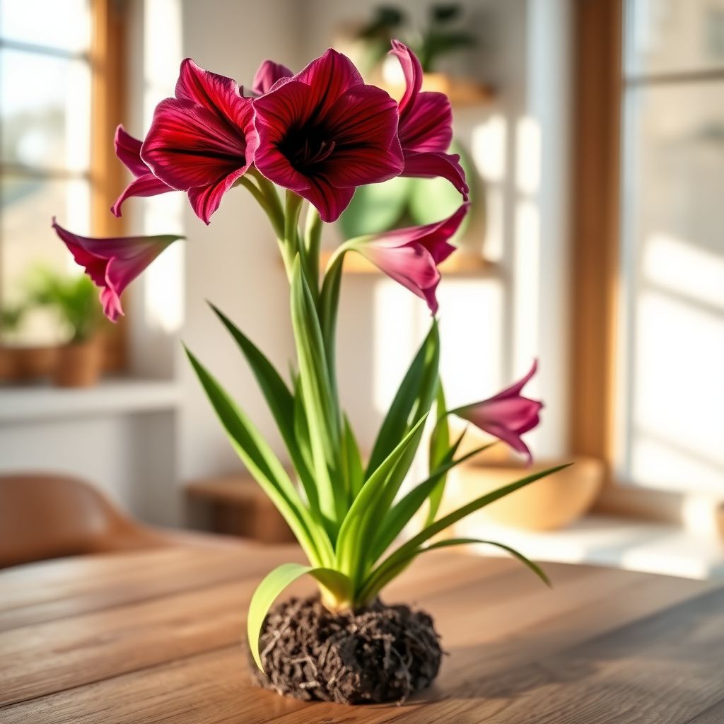 Amaryllis Purple Flower seeds for Planting Drought Tolerant Heirloom & GMO Free Seeds for Home Garden