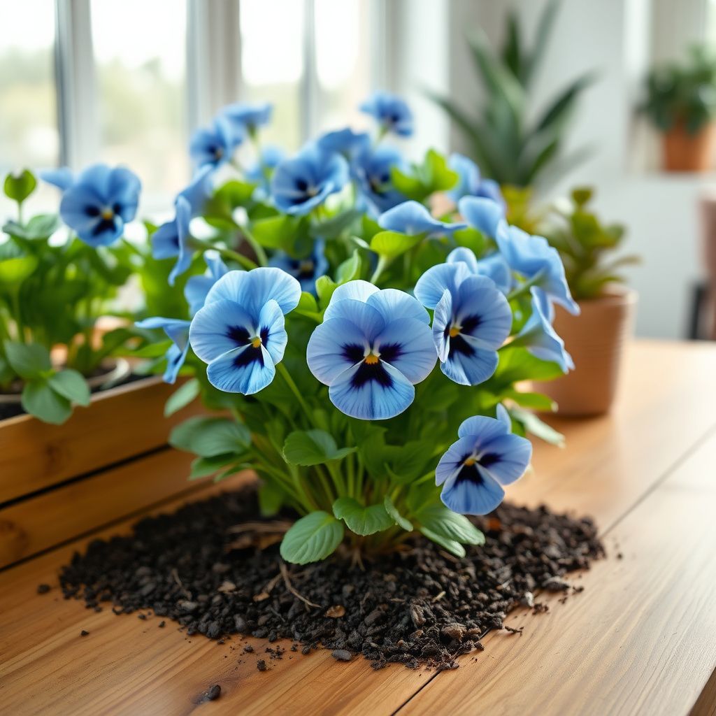 Joker Light Blue Pansy Seeds for Elegant Blue Flowers