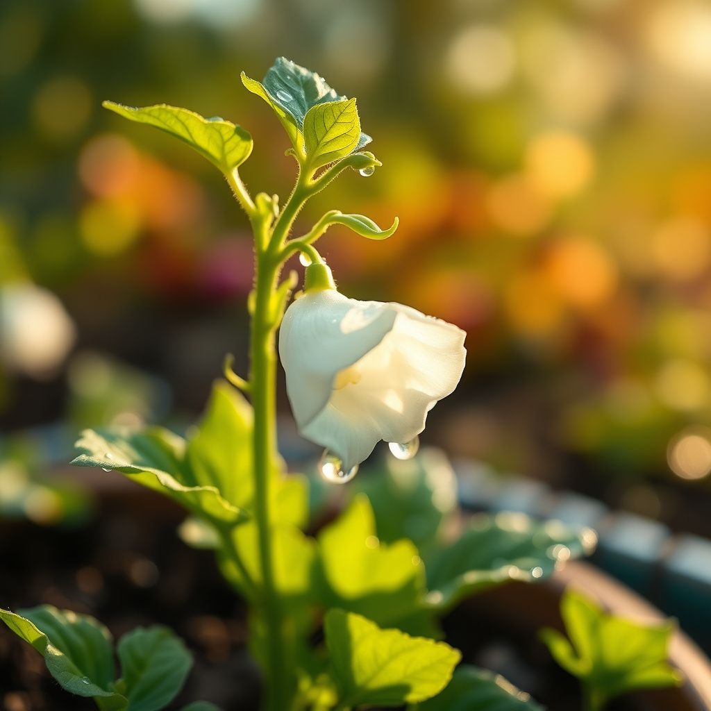 Sweet Pea Planting Flower Seeds White