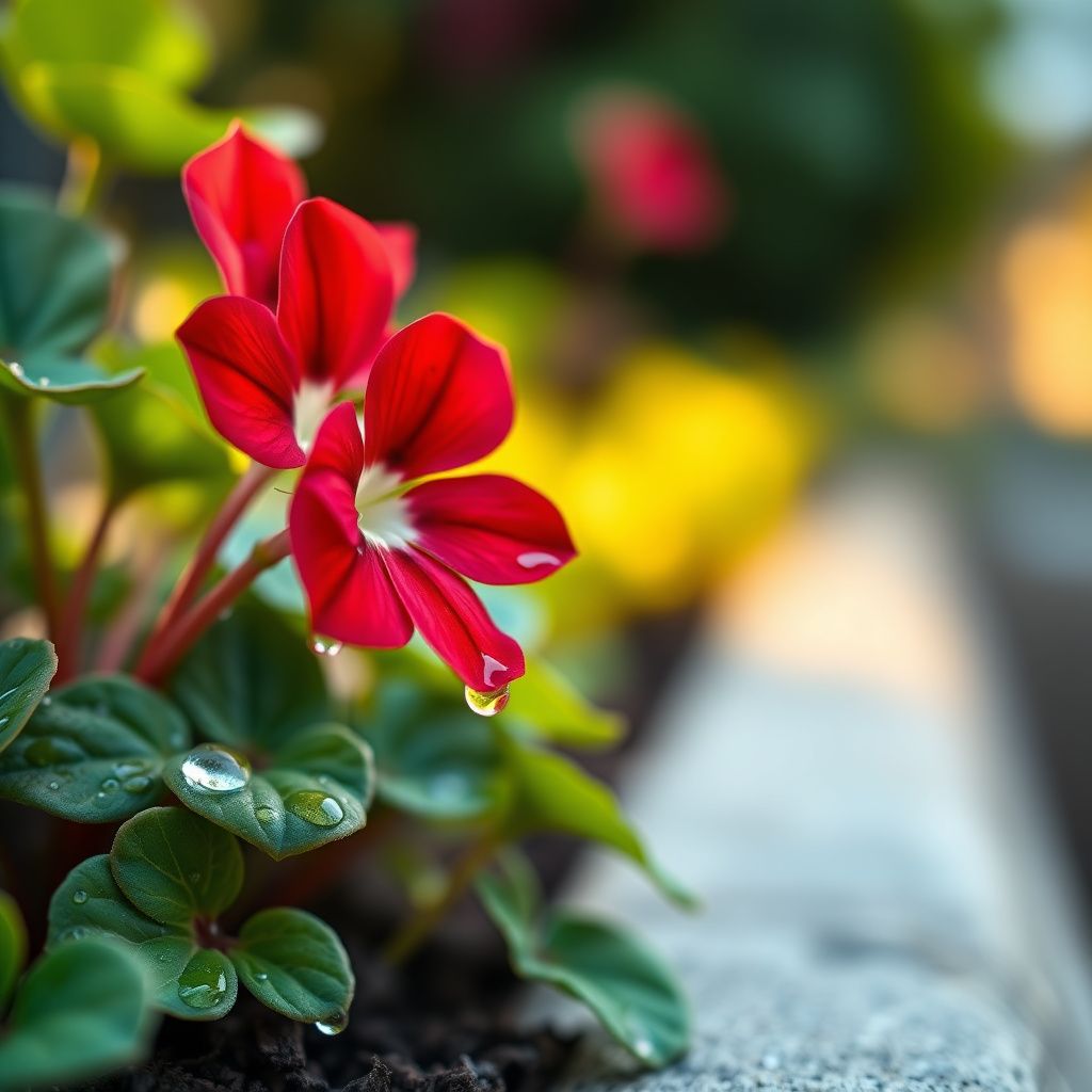 Red Oxalis Versicolor Flower seeds for Planting - Hardy Variety, Heirloom & GMO Free Seeds for Home Garden