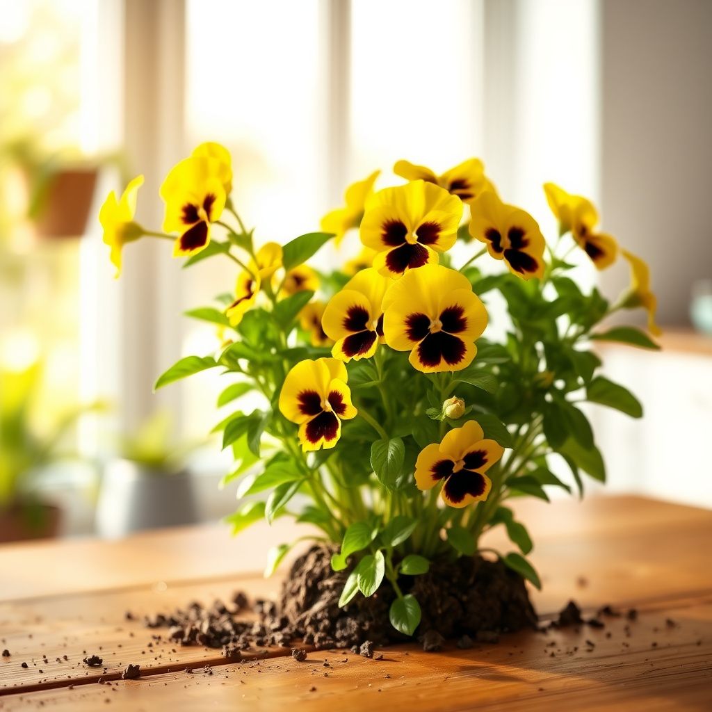 Yellow Pansy Flower seeds for Planting - Perfect for Borders, Heirloom & GMO Free Seeds for Home Garden