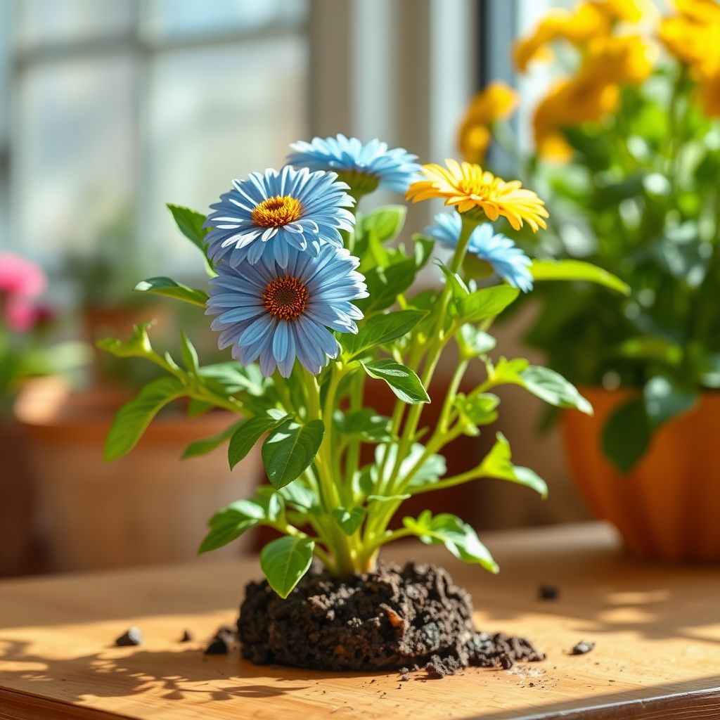 Zinnia Planting Flower Seeds Sky Blue Yellow for -Colors and Charming Blooms