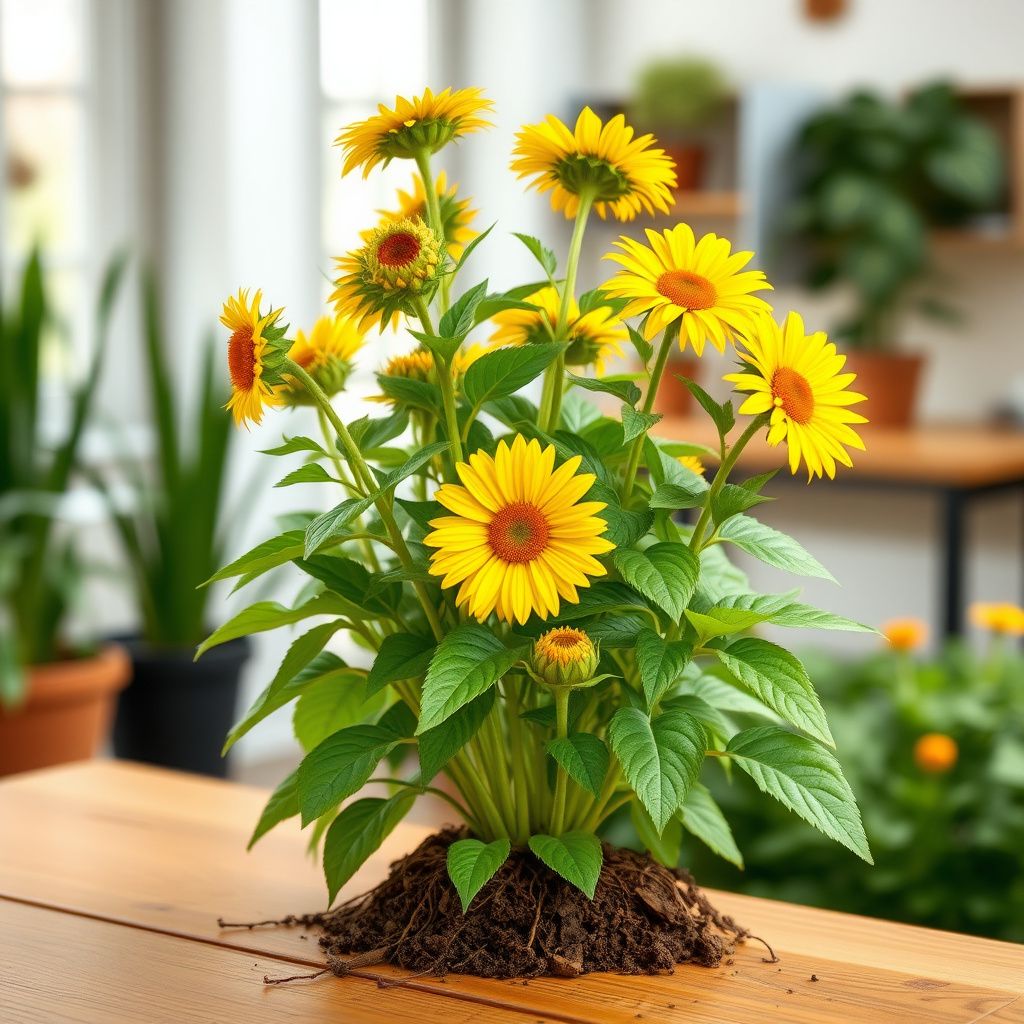 Yellow Safflower Flowering Seeds for Planting in Gardens