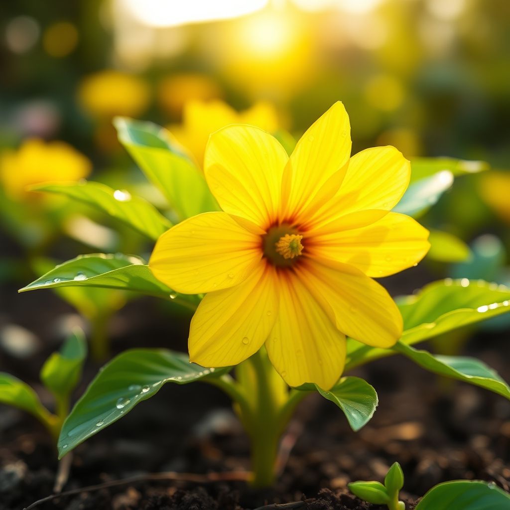 Yellow Sanvitalia Flower seeds for Planting - Shade Tolerant, Heirloom & GMO Free Seeds for Home Garden