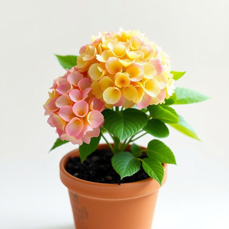 Yellow Pink Hydrangea Flower seeds for Planting - Drought Tolerant, Heirloom & GMO Free Seeds for Home Garden