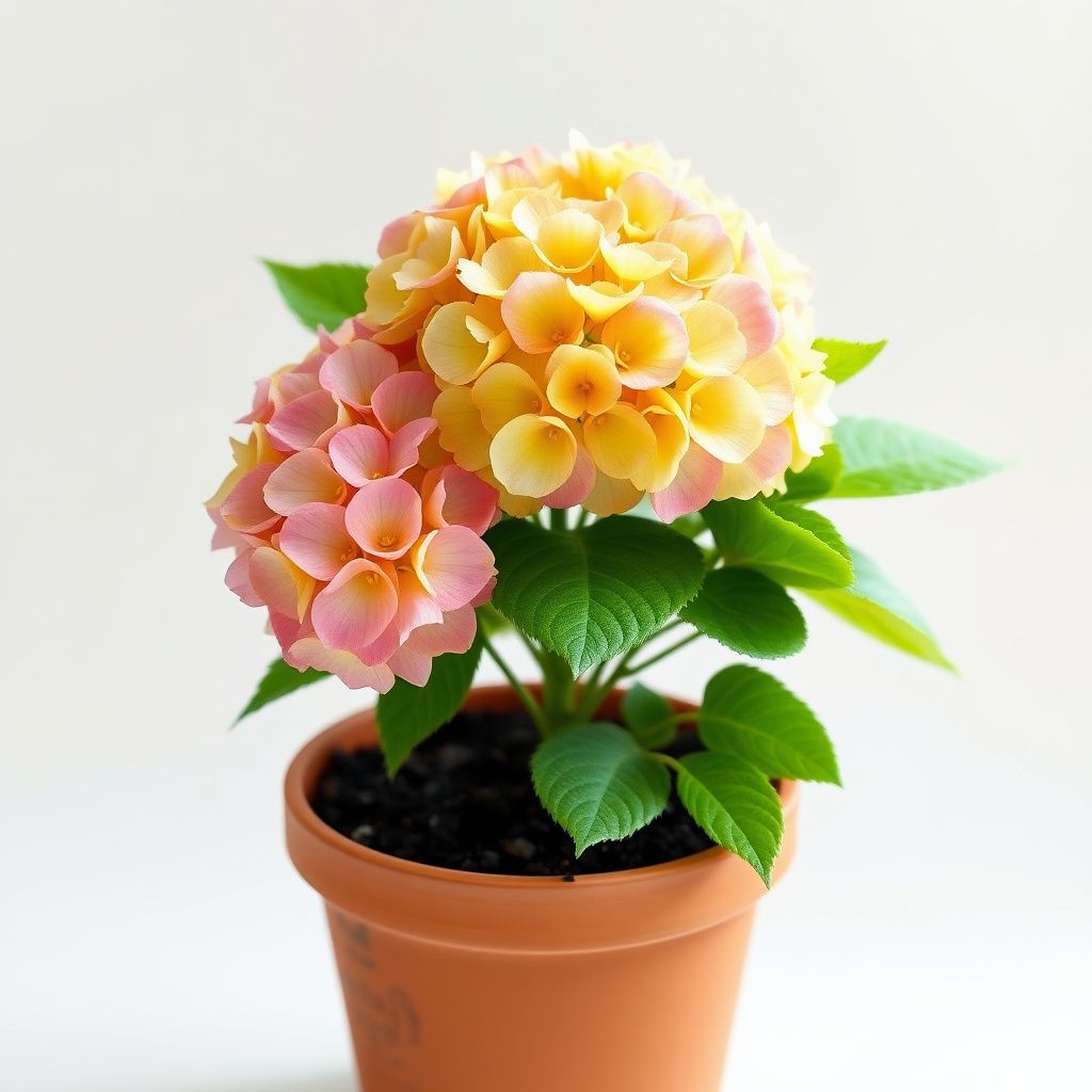 Yellow Pink Hydrangea Flower seeds for Planting - Drought Tolerant, Heirloom & GMO Free Seeds for Home Garden