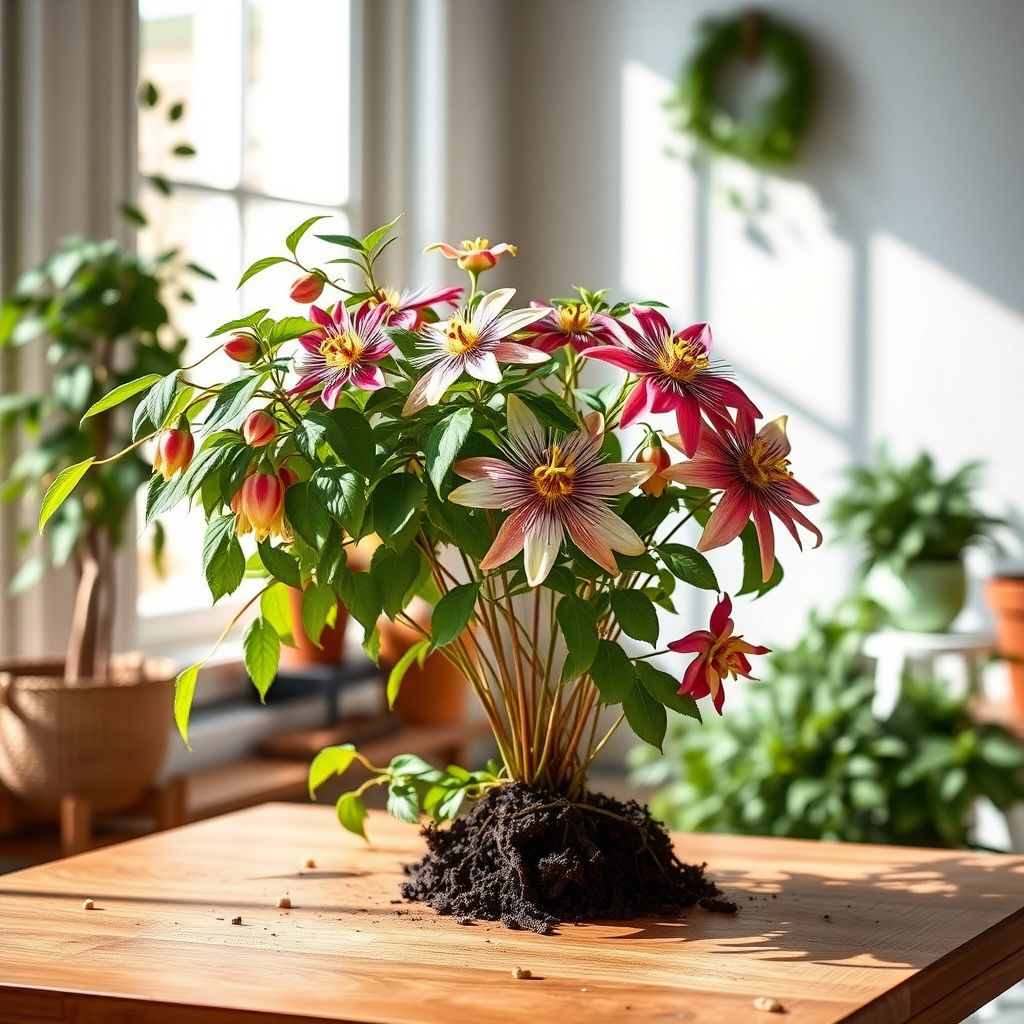 Mixed Color Passion Flower Seeds for Home Garden Vines with Exotic Blooms