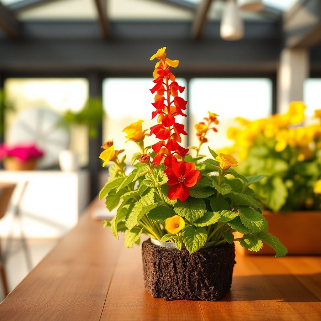 Yellow Red Calceolaria Flower seeds for Planting - Colorful Display, Heirloom & GMO Free Seeds for Home Garden