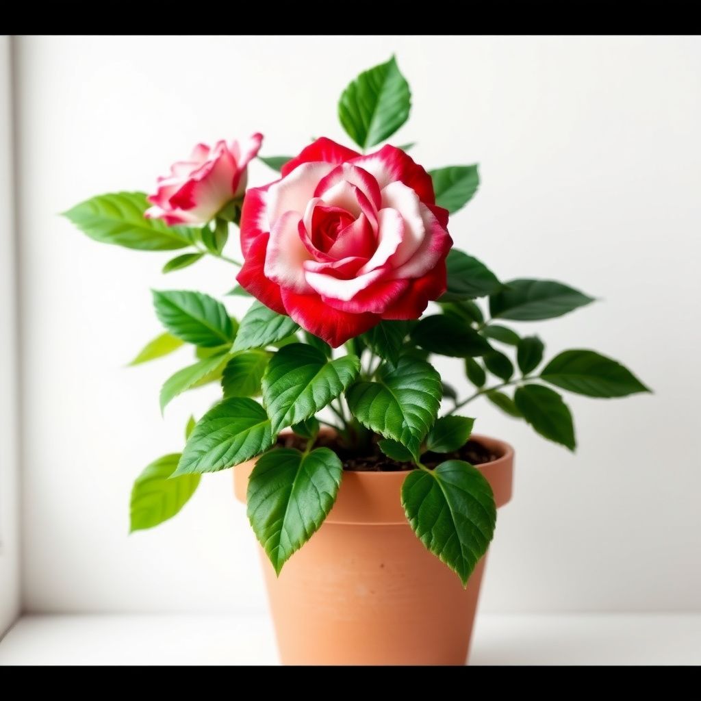Tricolour Rose Standard Flower seeds for Planting - Colorful Display, Heirloom & GMO Free Seeds for Home Garden