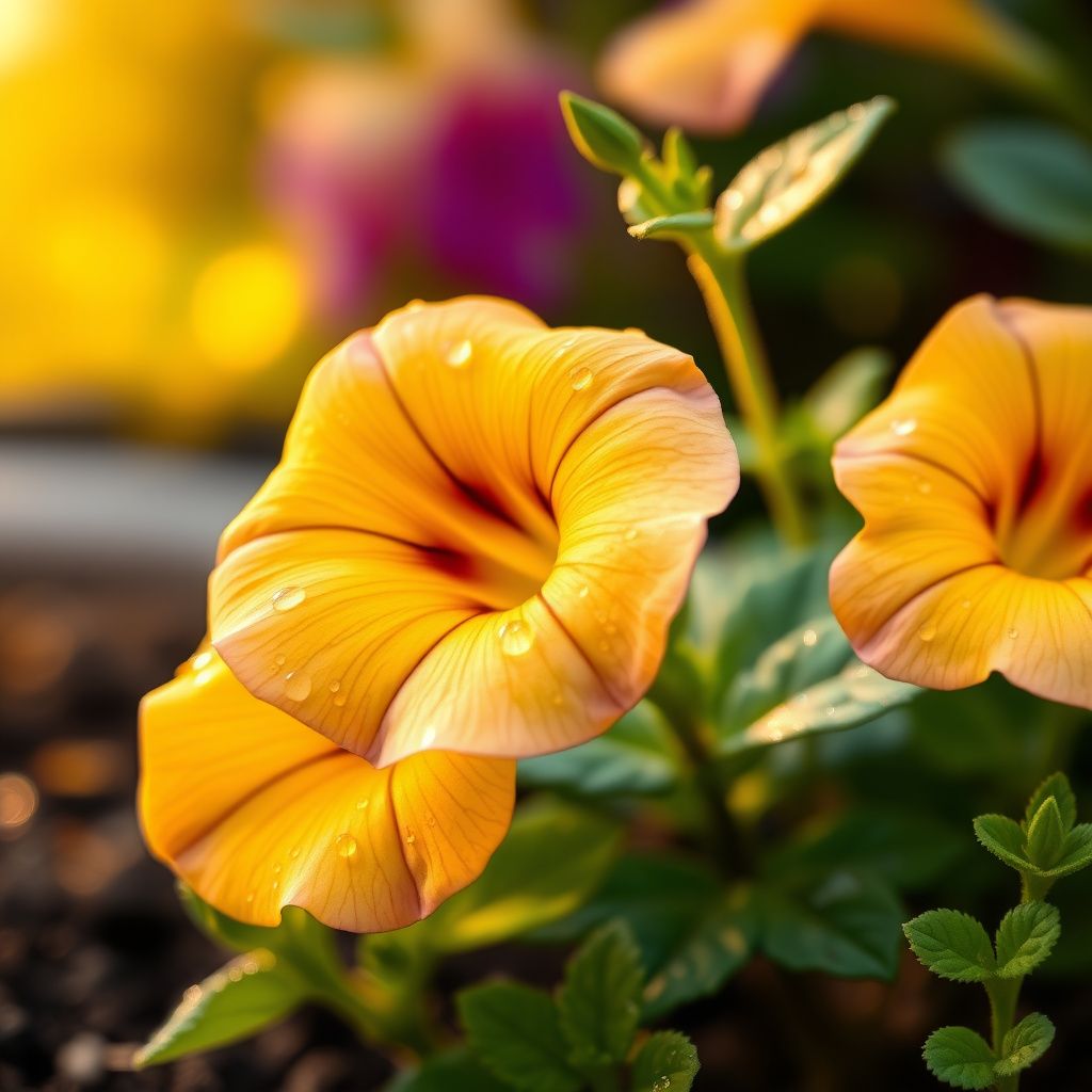 Yellow Petunia Flower seeds for Planting - Perfect for Borders, Heirloom & GMO Free Seeds for Home Garden
