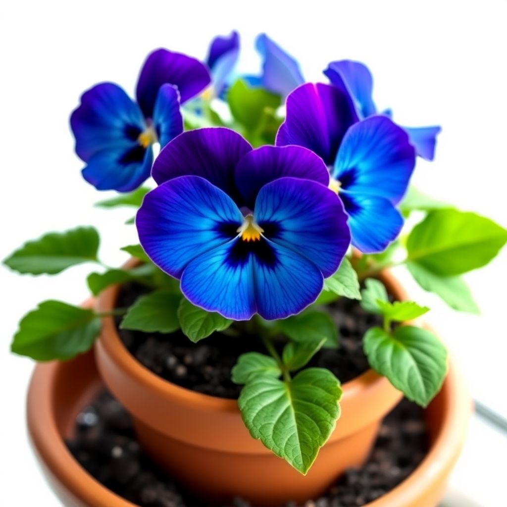 Deepblue Pansy Flower seeds for Planting - Fragrant Blossoms, Heirloom & GMO Free Seeds for Home Garden