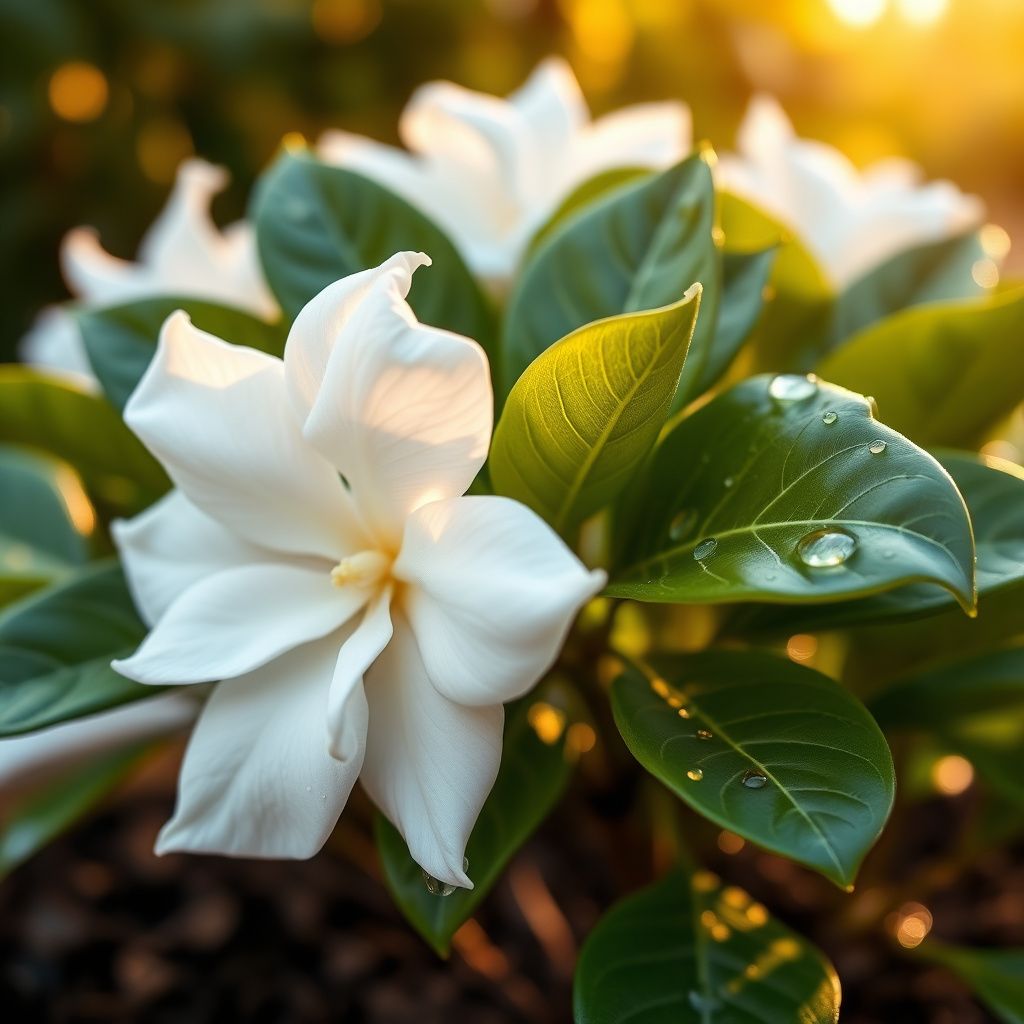 White Gardenia Jasminoides Flower Seeds for Planting - Fragrant Garden Perennial Blooms
