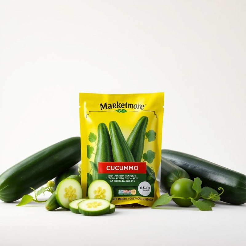 Marketmore Cucumber Non-GMO Seeds for Home Vegetable Gardens