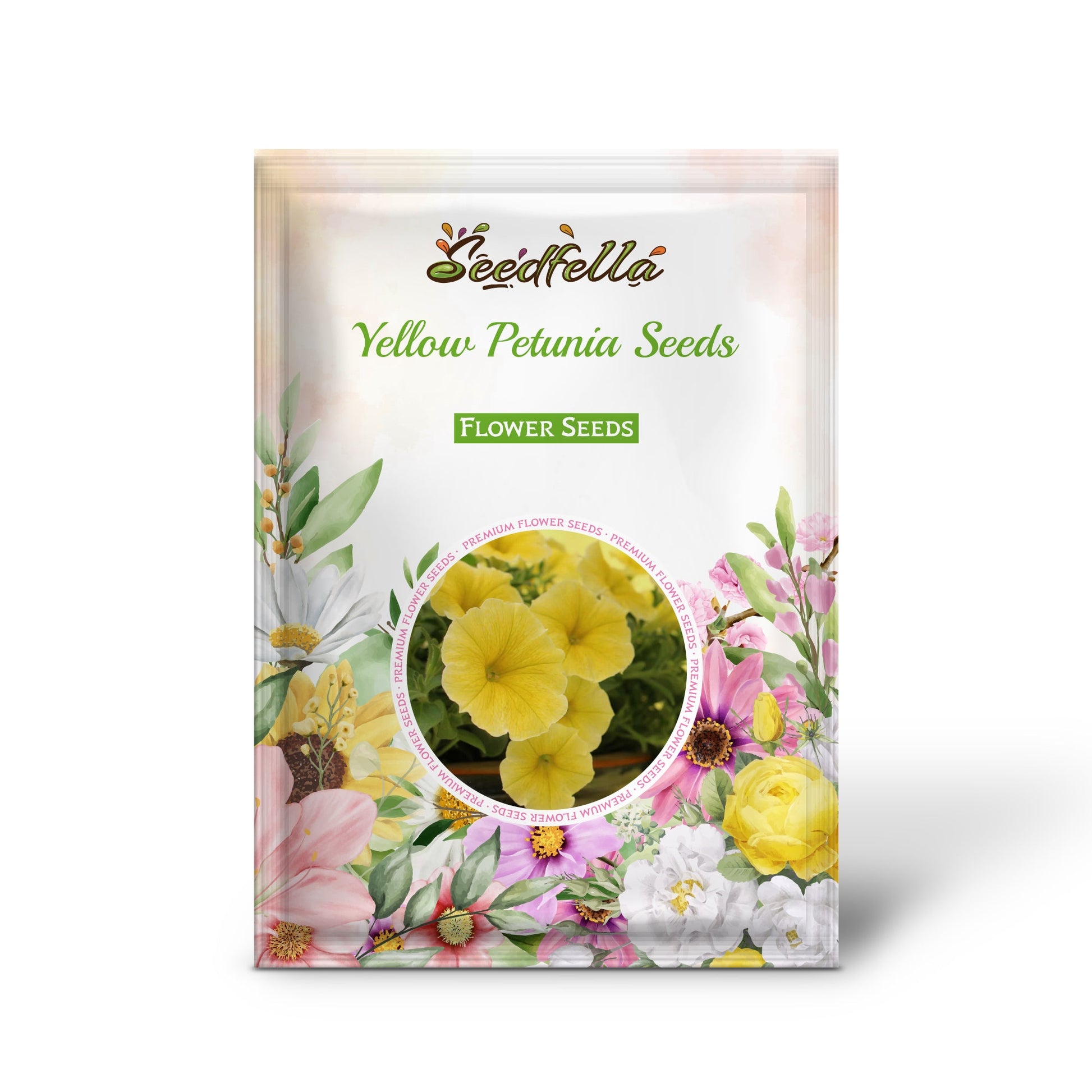 Starting yellow petunia seeds indoors trays