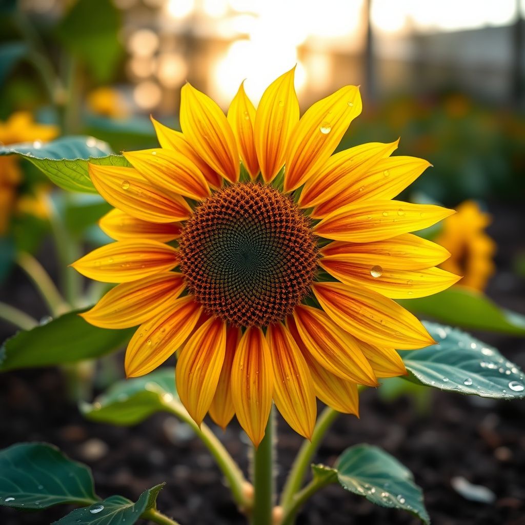 Yellow Red Sunflower Flower seeds for Planting - Fragrant Blossoms, Heirloom & GMO Free Seeds for Home Garden