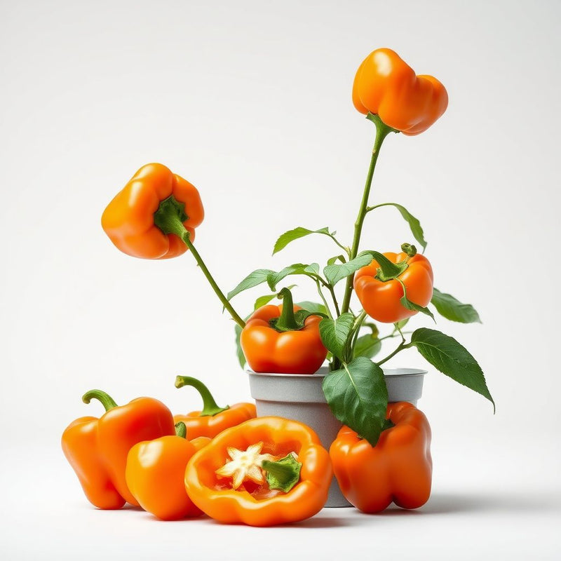 Orange Pepper Seeds for Planting - Grow Vibrant Vegetable Peppers at Home