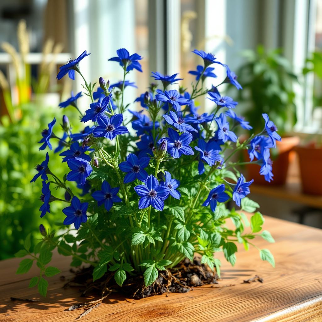 Nigella Love in the Mist Midnight Blue Seeds for Elegant, Blue Flowers