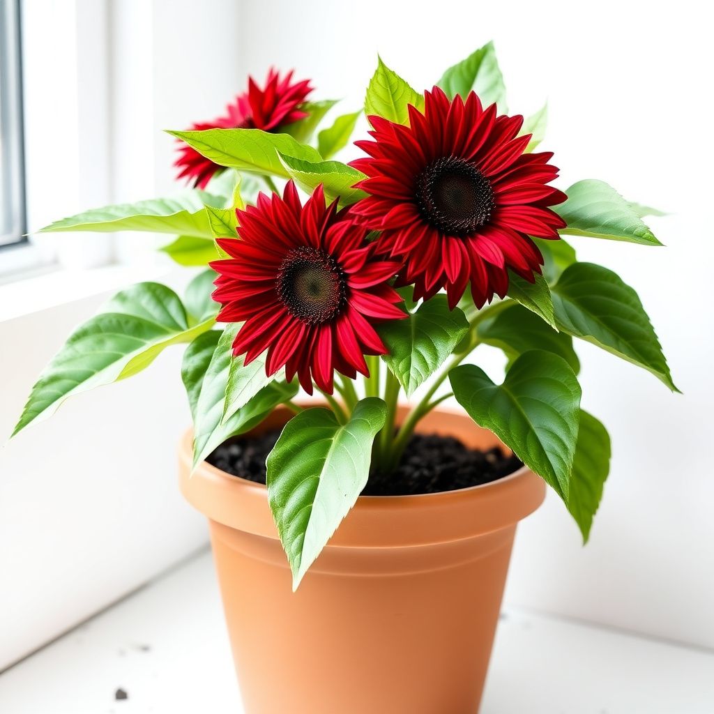 Maroon Sunflower Seeds for Planting  Grow Vibrant Flowers