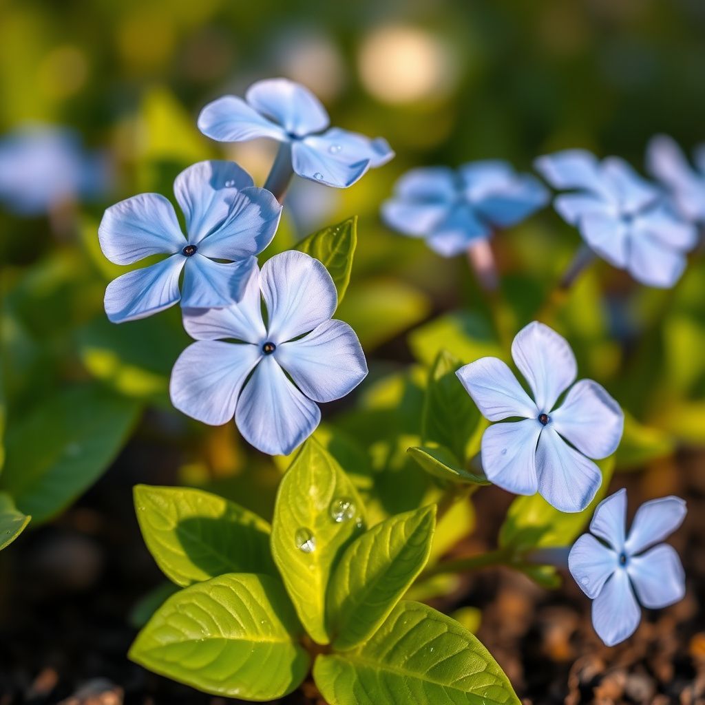 Sky Blue Periwinkle Flower seeds for Planting Garden Favorite Heirloom & GMO Free Seeds for Home Garden 
 
 Sale