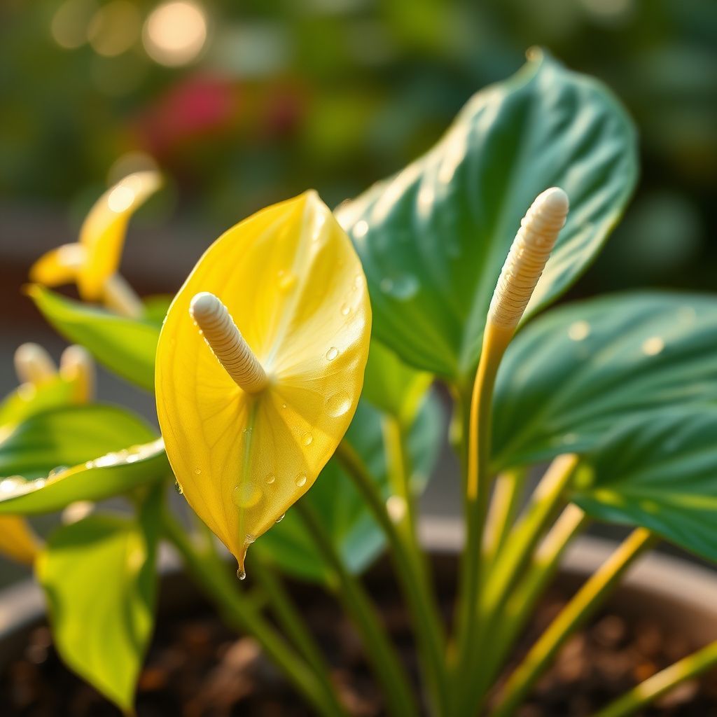 Anthurium Flower Seeds Light Yellow - Perfect for Garden Planting