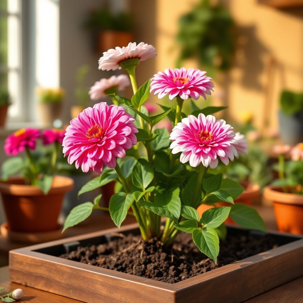 Zinnia Flower Planting Bright White Pink - Seed for Vibrant Blooms in Your Garden