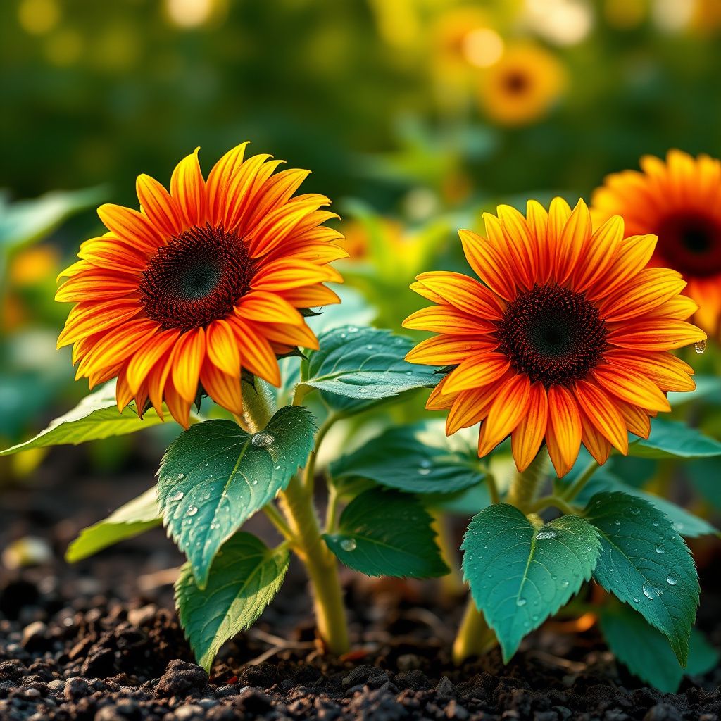 Yellow Red Sunflower Planting Seeds - Brighten Your Garden