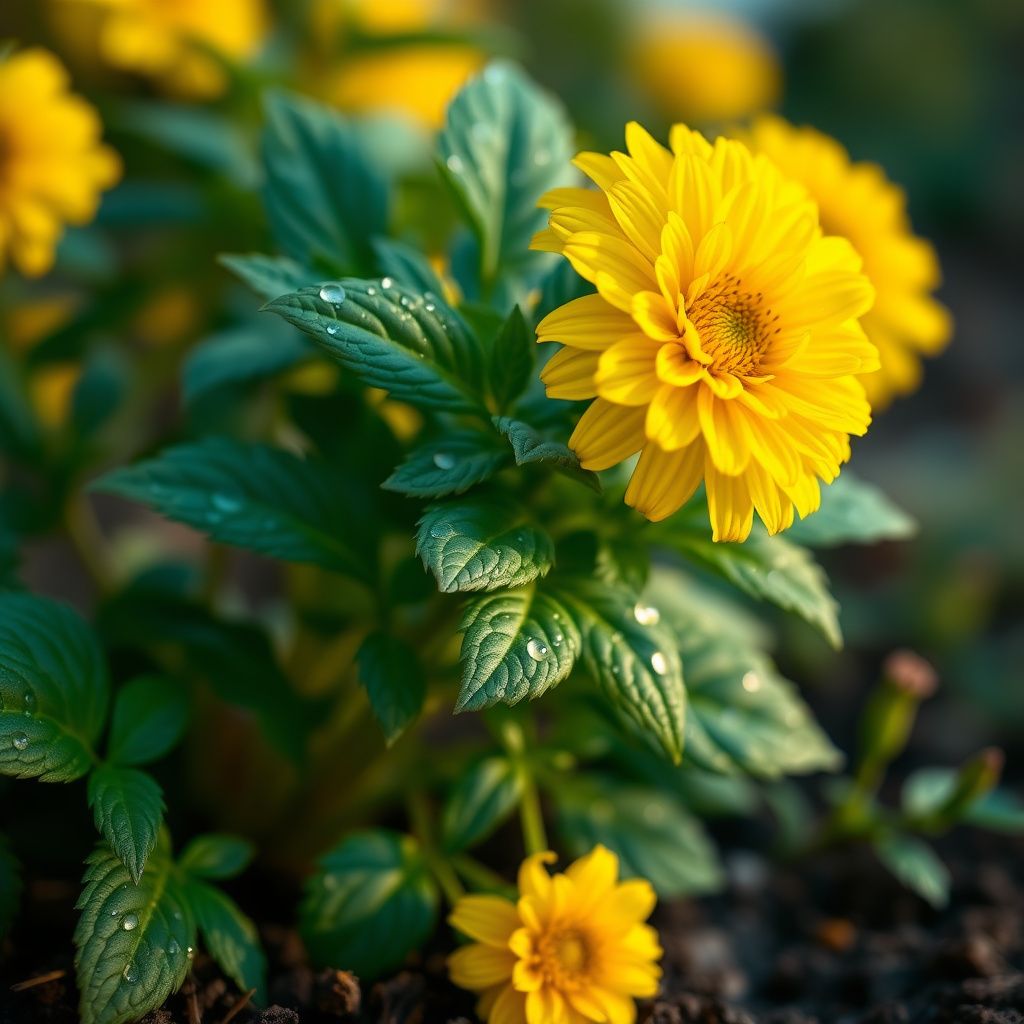 Yellow Tagetes Lemmonii Flowering Seeds for Easy Planting